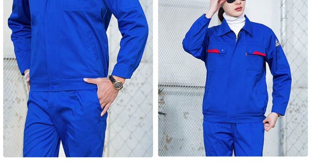 中国石化工作服加油站冬季春秋衣套装男油田长袖化工厂劳保 s79-!