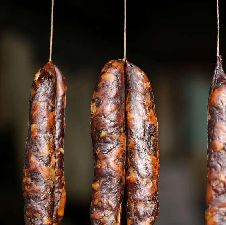 【安昌腊肠】浙江绍兴古镇正宗特产酱香肠传统工艺制作真空500克 酱