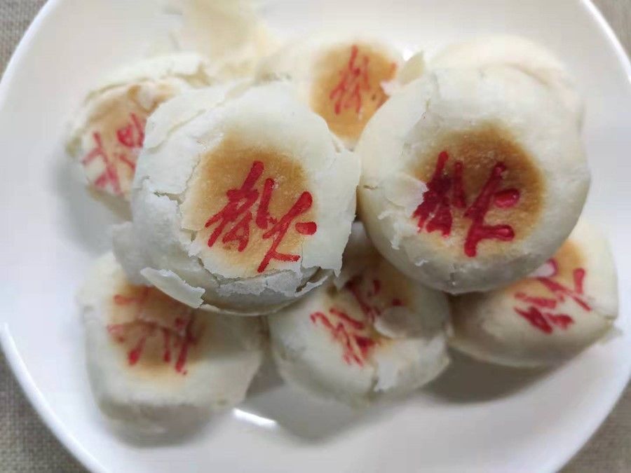 石灰窑水晶饼正宗陕西渭南特产健民伍仁白皮点心多种口味传统糕点传统