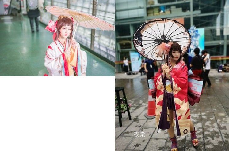 阴阳师神乐绸布伞 cosplay道具伞游戏周边伞 生日礼物 阴阳师神乐伞