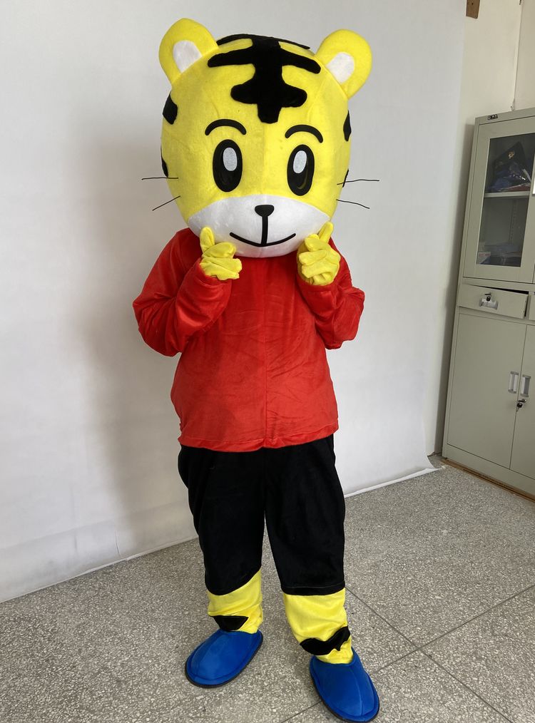 服装虎年吉祥物虎人偶服装虎王行走卡通cos头套道具玩偶功夫老虎功夫
