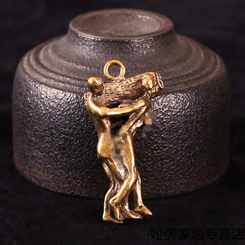 可狄 实心夫妻男女情趣摆件品仿古挑逗床上小铜人吊坠挂件全套 款式七