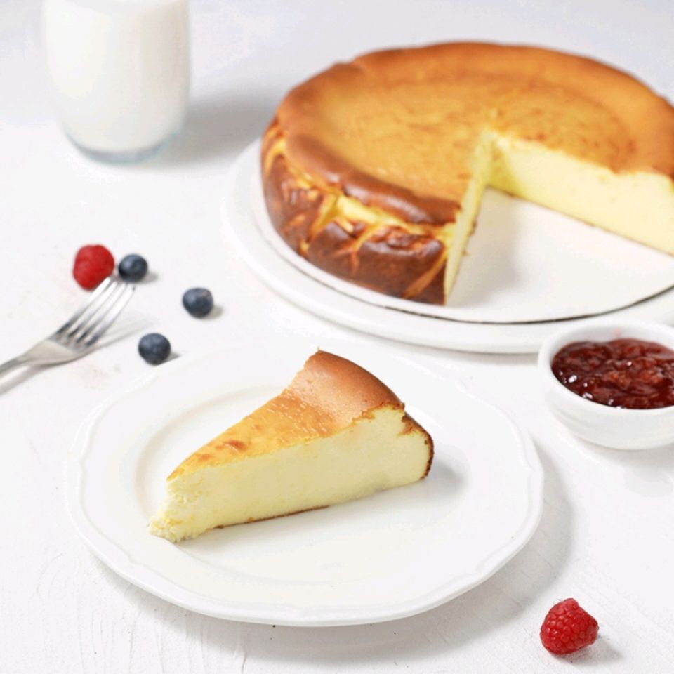 山姆芝士蛋糕大连山姆巴斯克芝士蛋糕1300g8寸糕点中的早餐下午茶