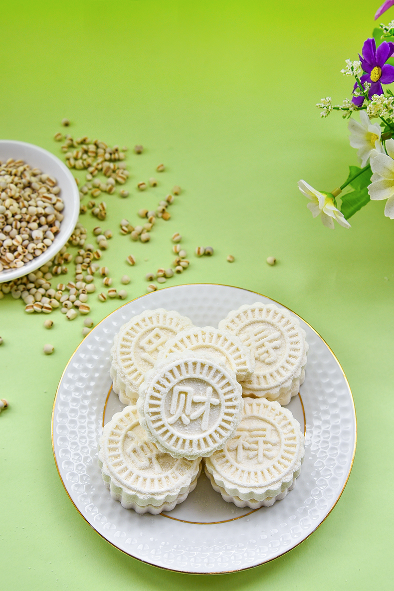 中式广西蒸糯米饼米糕发糕早餐山药糕山药薏米饼干老式糕点心【图片