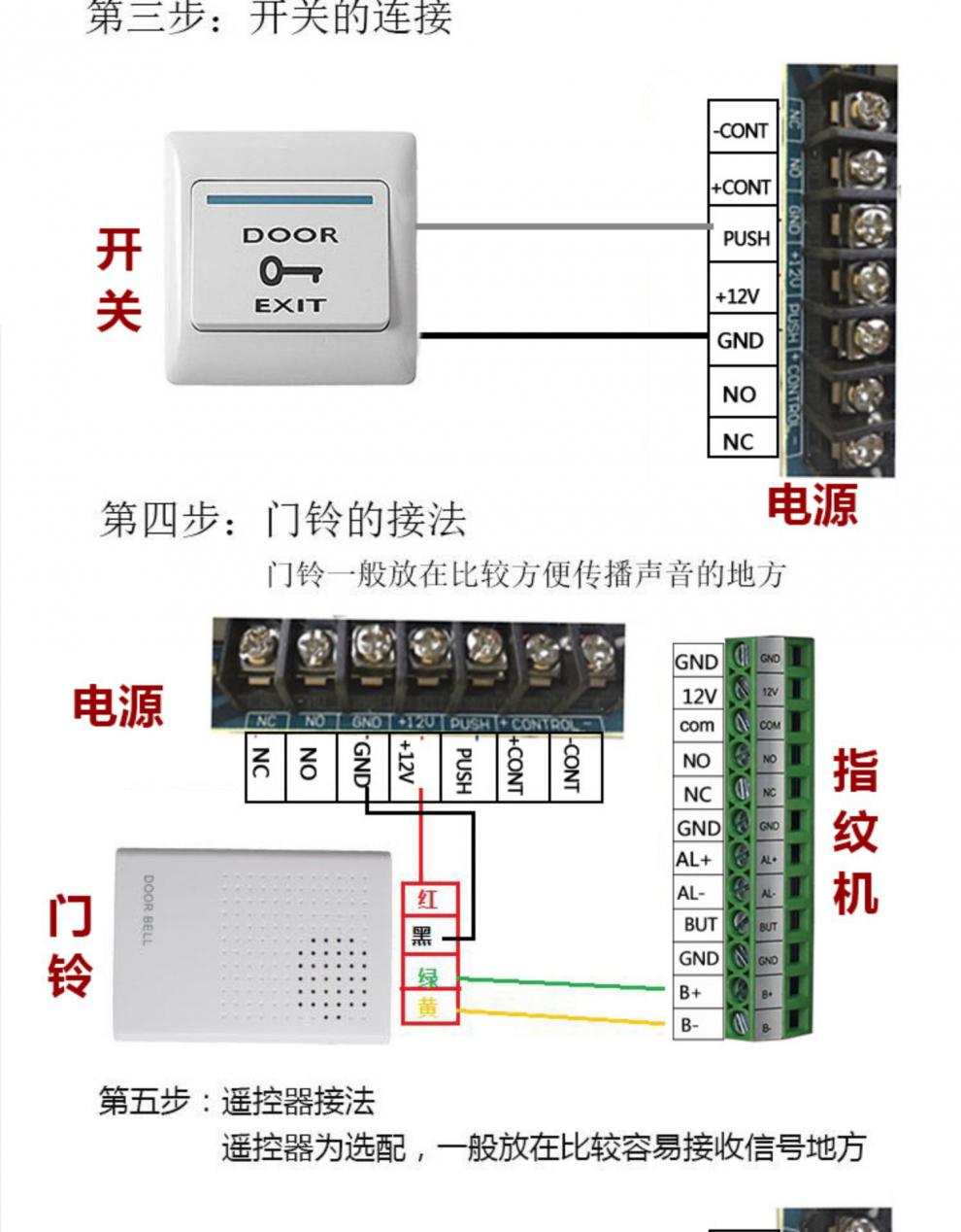 中控智慧f7plus指纹密码办公室考勤门禁一体机电磁力锁套装16自动门