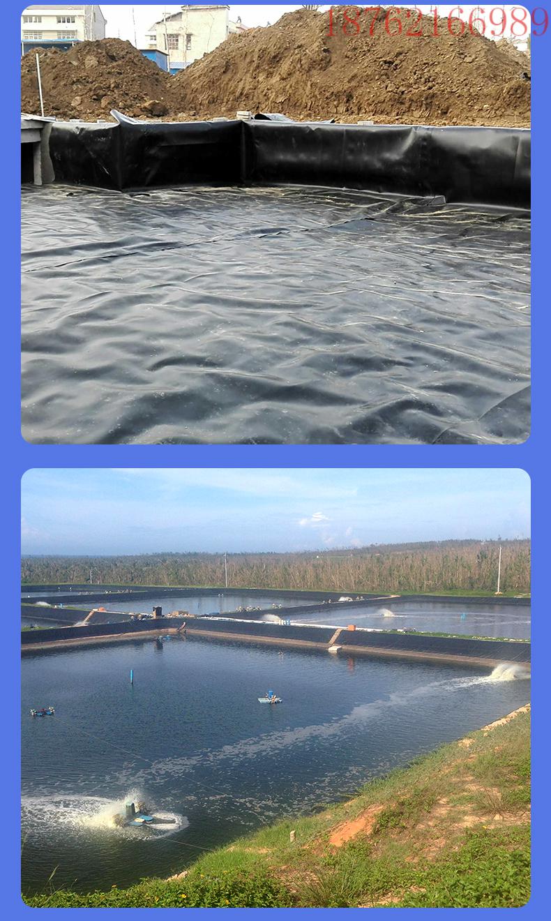 昊蘭諾魚塘膜防滲膜養殖魚池防水藕池化糞池土工膜黑色地膜隔熱汙水