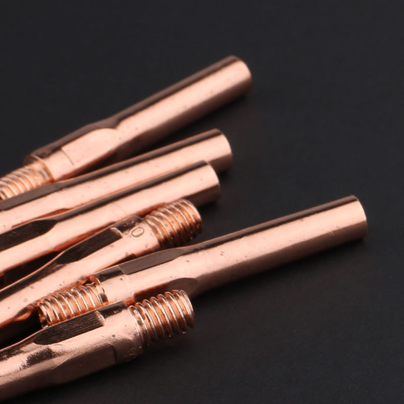 电焊机二保焊机两用电嘴15ak无气导电嘴08气保焊导电嘴12焊丝导电嘴10