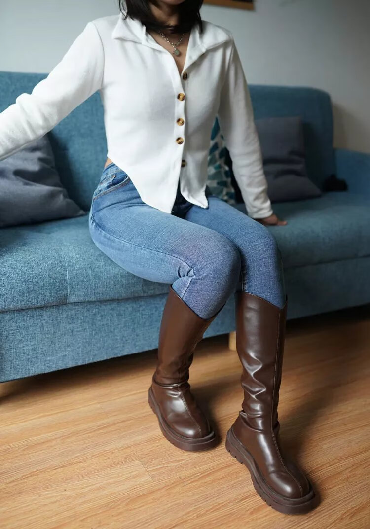 【保密发货】情趣情绪户外免穿脱拉链开裆牛仔裤女隐形开档紧身裤情侣