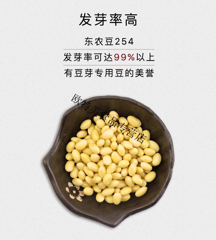 东北农业大学有机小黄豆东农豆254豆芽专用豆农家自种新大豆