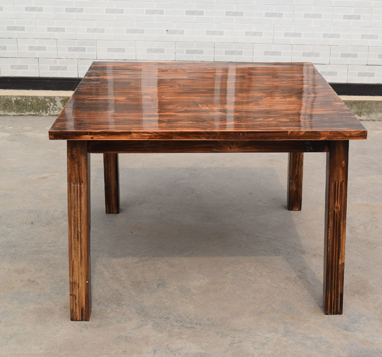 实木四方桌八仙桌餐桌方桌家用餐桌椅组合快餐桌大排档桌饭桌椅子1米