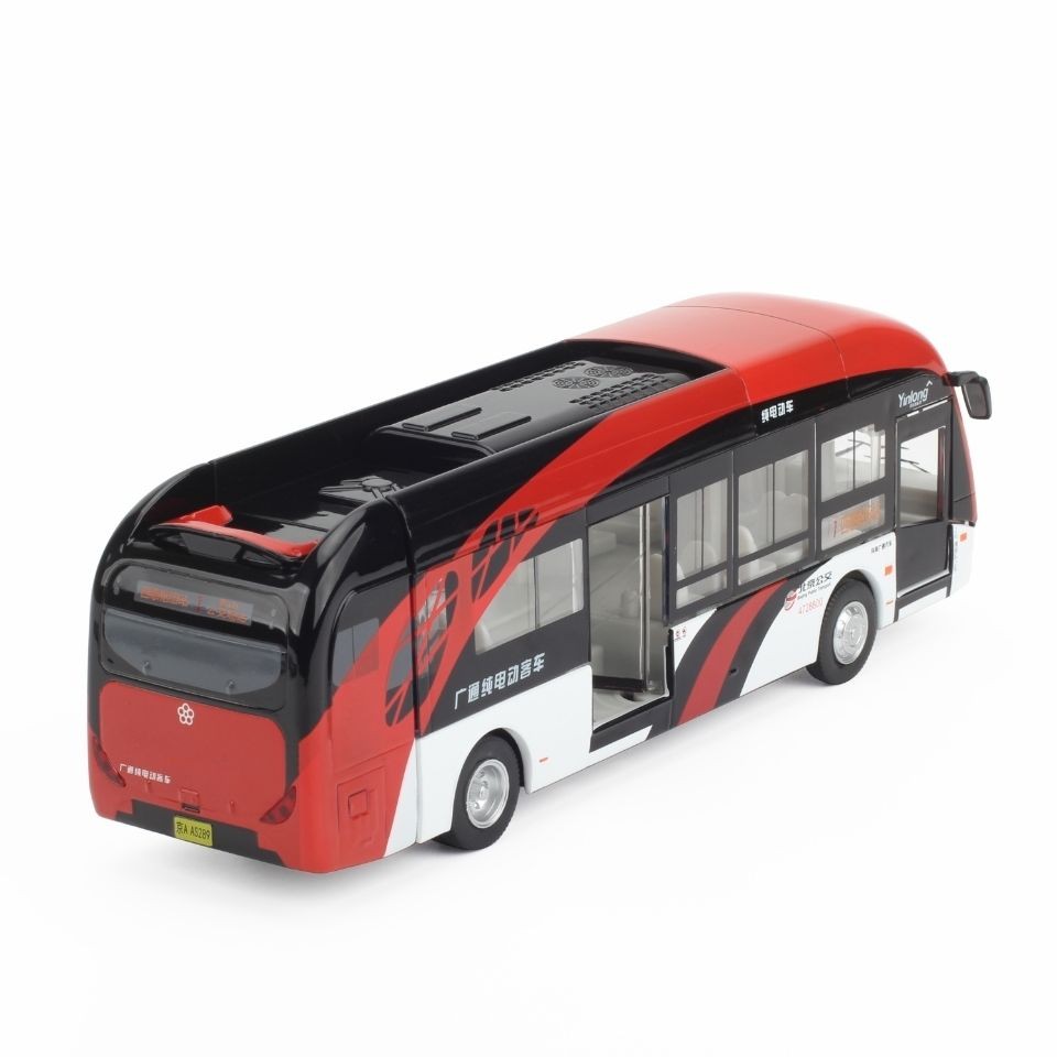 1:30北京公交 银隆新能源巴士 仿真合金汽车模型 玩具 北京公交【图片