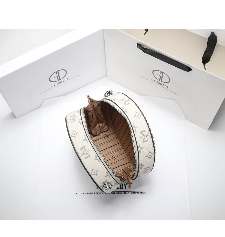 香港itgdledy真皮2022新款时尚小圆包感小众设计斜挎包包女夏 草地绿