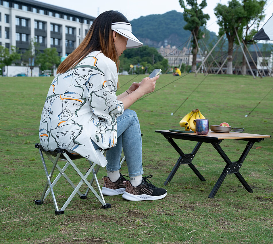 iclimb户外便携式伸缩凳网红折叠凳旅游便捷马扎可调节高度小凳子钓鱼