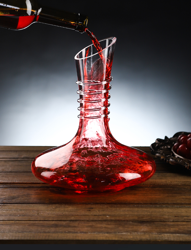 德国艾姆希(amx)德国进口轻奢红酒醒酒器个性葡萄酒分酒器水晶玻璃带