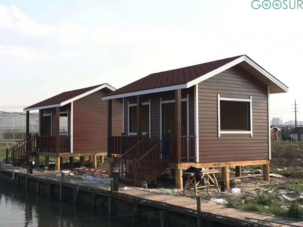 班奇盾室外移动房子防腐木组装移动小木屋别墅民宿乡村农家乐小房子