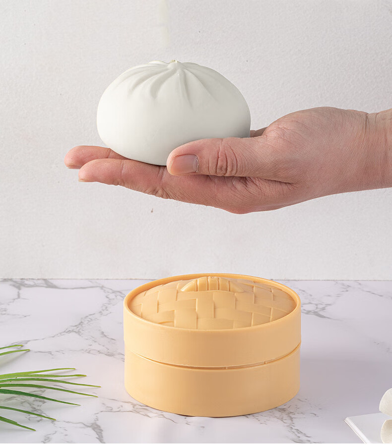 仿真大号包子 仿真大号包子发泄解压慢速回弹捏捏乐减压玩具假食物