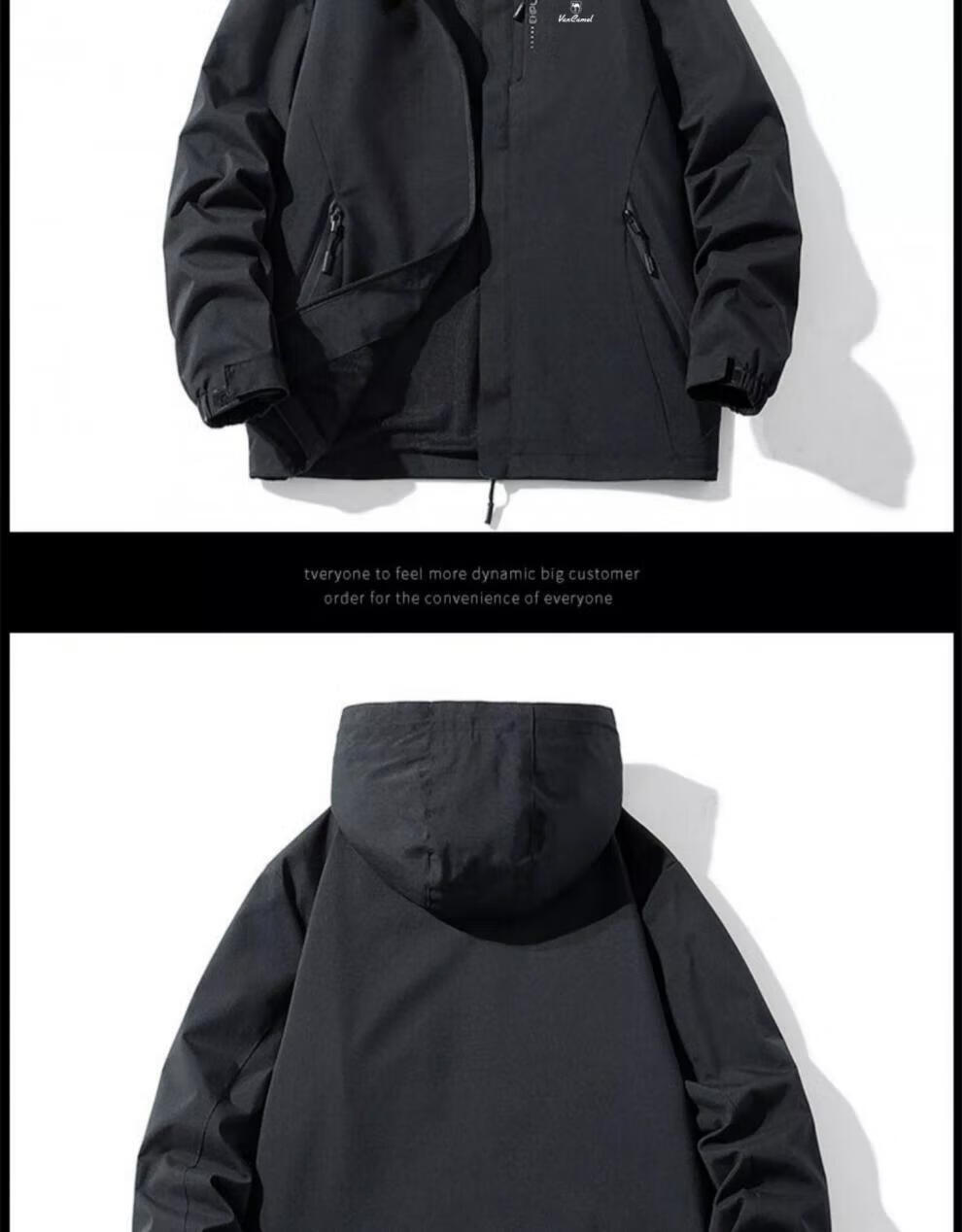 【丁真同款】骆·驼冲锋衣[丁真]cameltex户外冲锋衣男防油污外套三