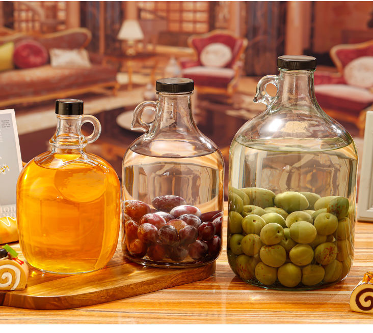 裴佳加州红酒容器加厚泡酒专用酒瓶青梅杨梅酒瓶家用密封葡萄酒瓶 4斤