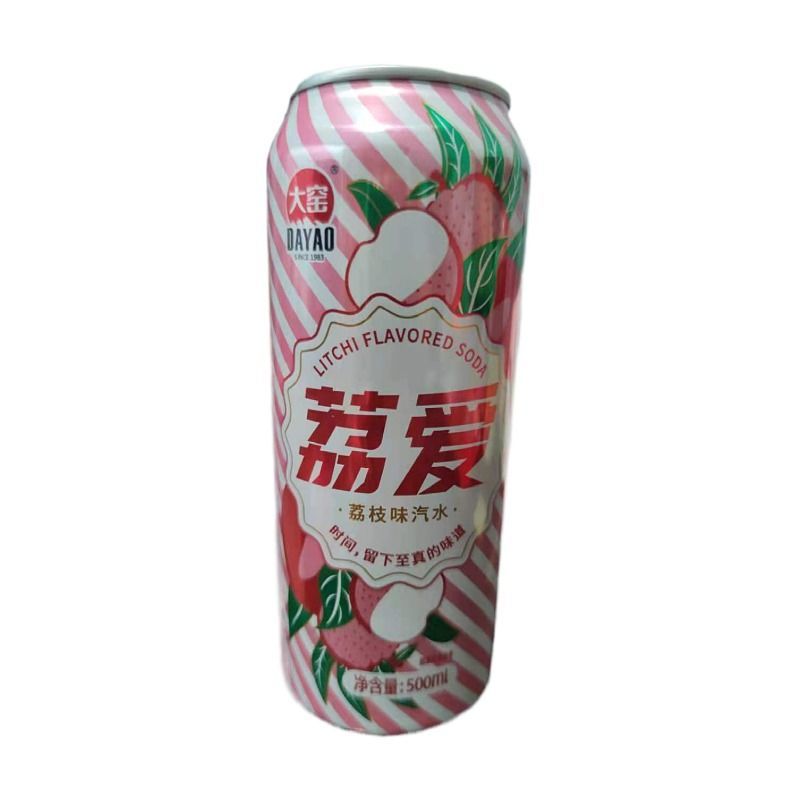 大窑荔枝 500ml*8瓶 大窑嘉宾橙诺荔爱整箱易拉罐汽水内蒙古网红高