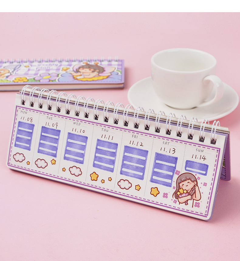 whj小麻薯计划本自律打卡本任务计划本习惯养成时间管理月周规划本