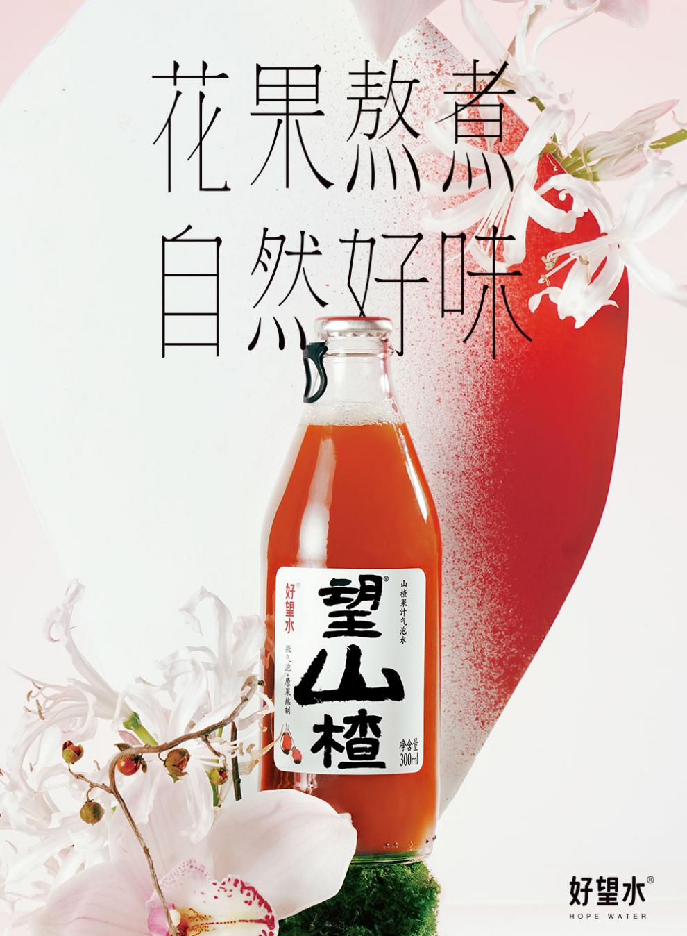 5折好望水望山楂气泡水饮料300ml火锅伴侣解腻网红汽水酸酸甜甜望山楂