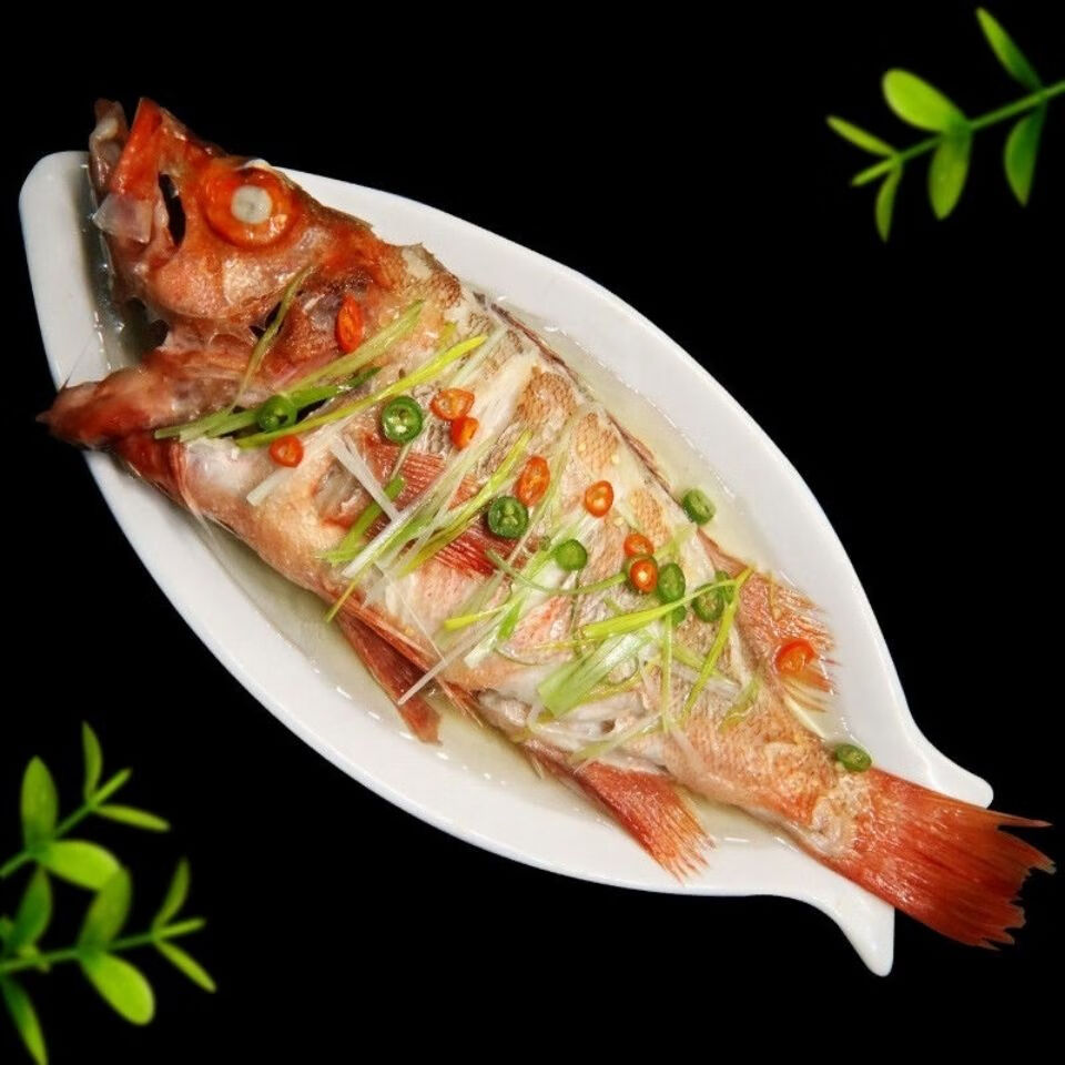 红石斑鱼整条鲜活速冻深海大眼鱼富贵鱼大龙胆鱼海鲜水产刺少肉多3斤
