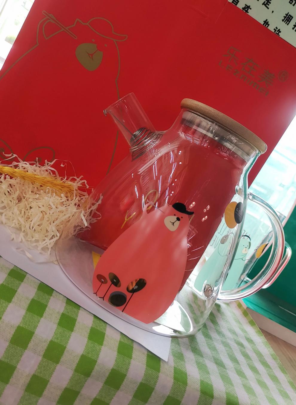 乐在美玻璃杯乐在美耐热玻璃杯网红ins风办公室客厅家用轻奢高硼硅