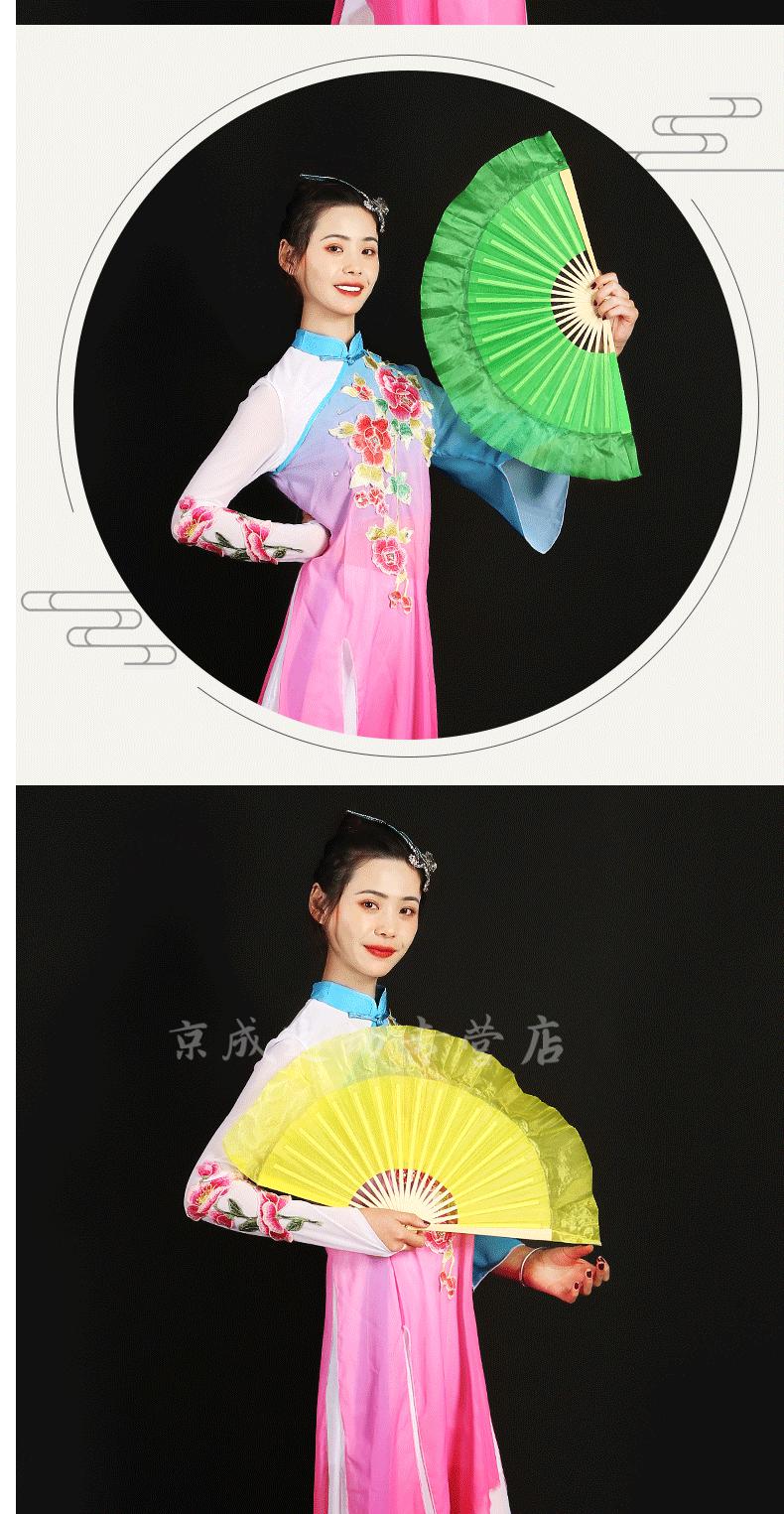 考级8寸云南花灯扇【大红右手扇】【图片 价格 品牌 报价】-京东