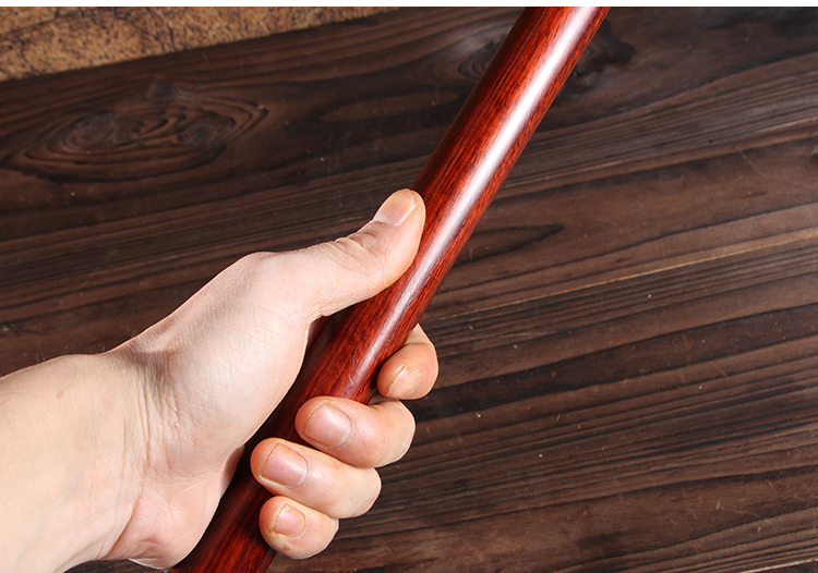 2022新款武极堂紫檀木武术长棍实木短棍红木棍子太极鞭杆魔杖健身棍