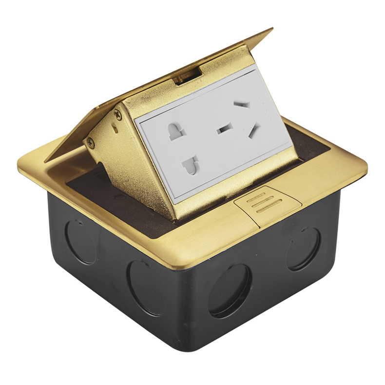 防水地插插座薄隐形隐藏式面板全铜五孔加网络电脑带网线接口七孔地插