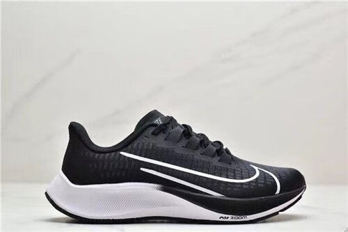 耐克(nike)飞马37代zoom气垫跑步鞋登月37透气男女训练鞋回 白红黑 36