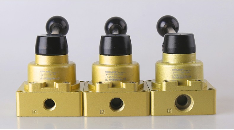 德力西电气手转阀手动阀hv-02/03/04三位四通手动开关手板阀 hv-03