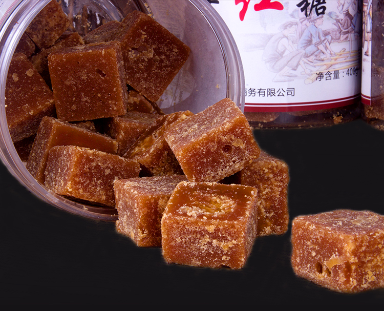 贵州黔西南农家手工甘蔗熬制玫瑰桂花芝麻方块土红糖贞丰特产方块红糖