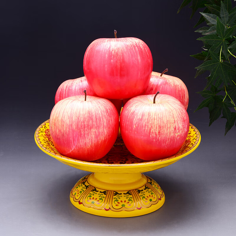 供奉菩萨果盘供盘家用供奉贡品供果盘佛前水果盘供佛上供莲花贡盘财神