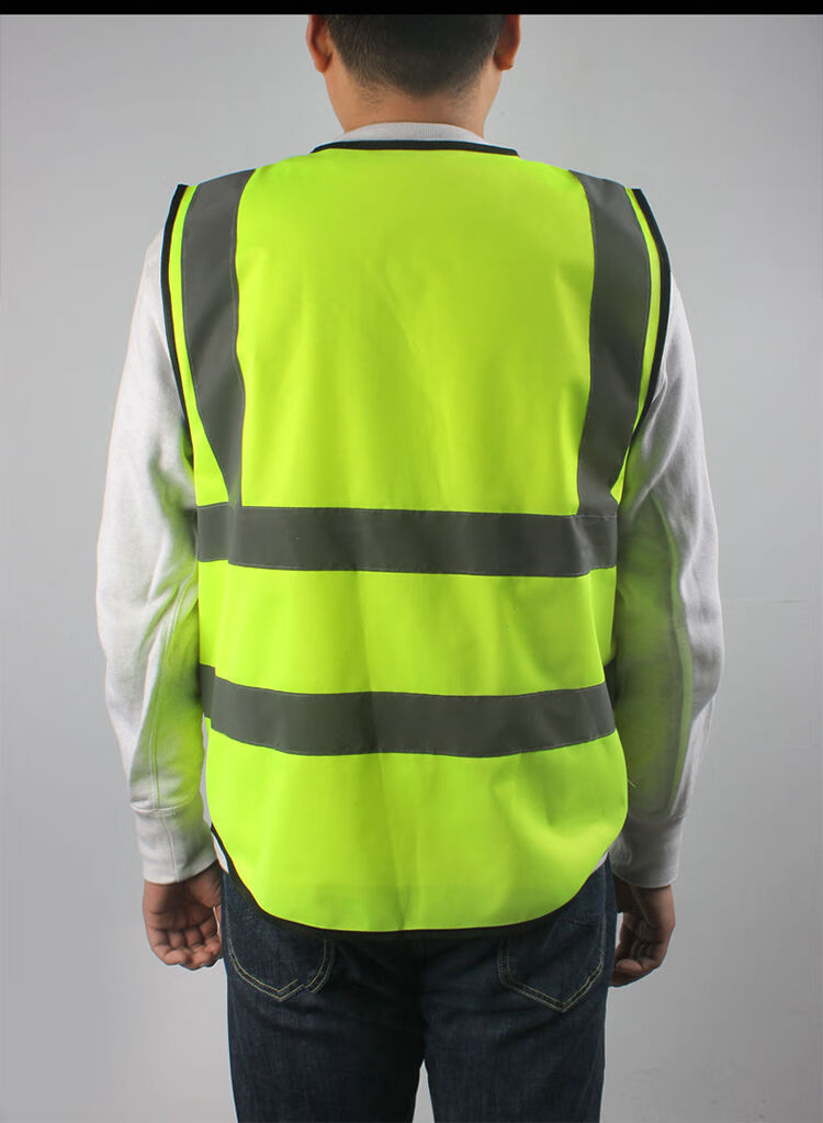 反光背心施工马甲网布工人荧光黄工地反光衣夜间交通骑行安全服荧光绿