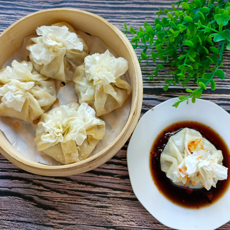 多种规格可选 手切大葱羊肉馅儿沙葱馅儿烧麦皮 2份羊肉大葱沙葱馅儿