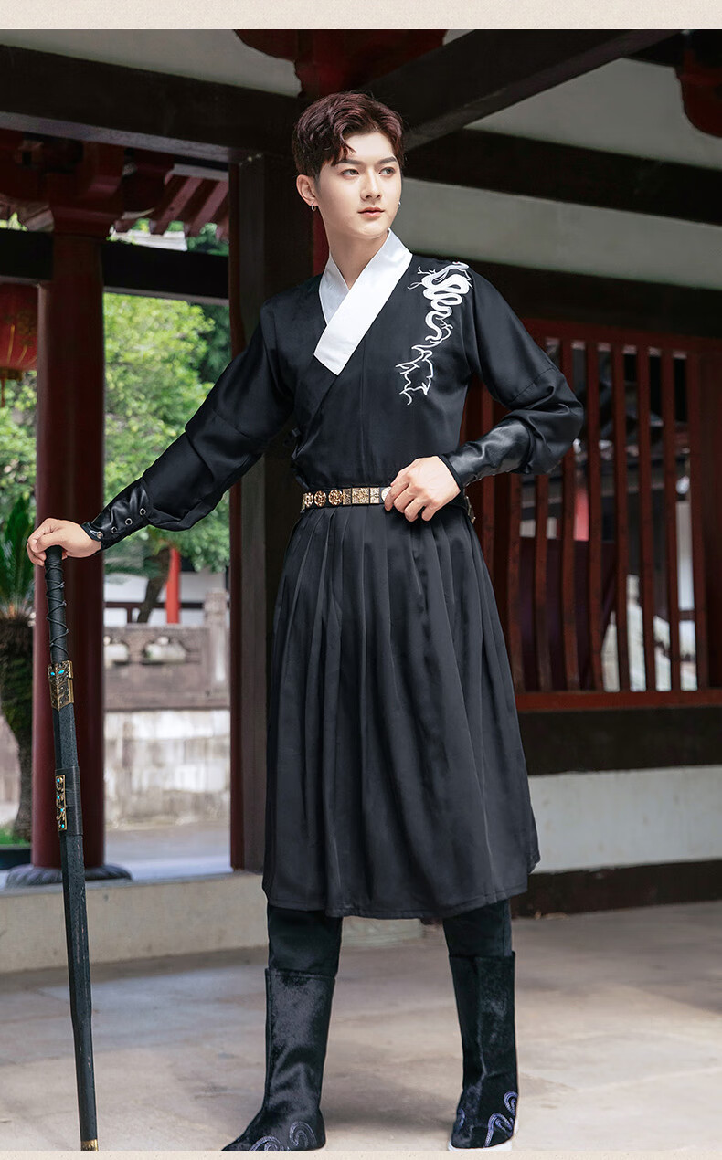 春夏必备 飞鱼服男 明制原创男装大码汉服男女刺绣交领飞鱼服蟒袍情侣