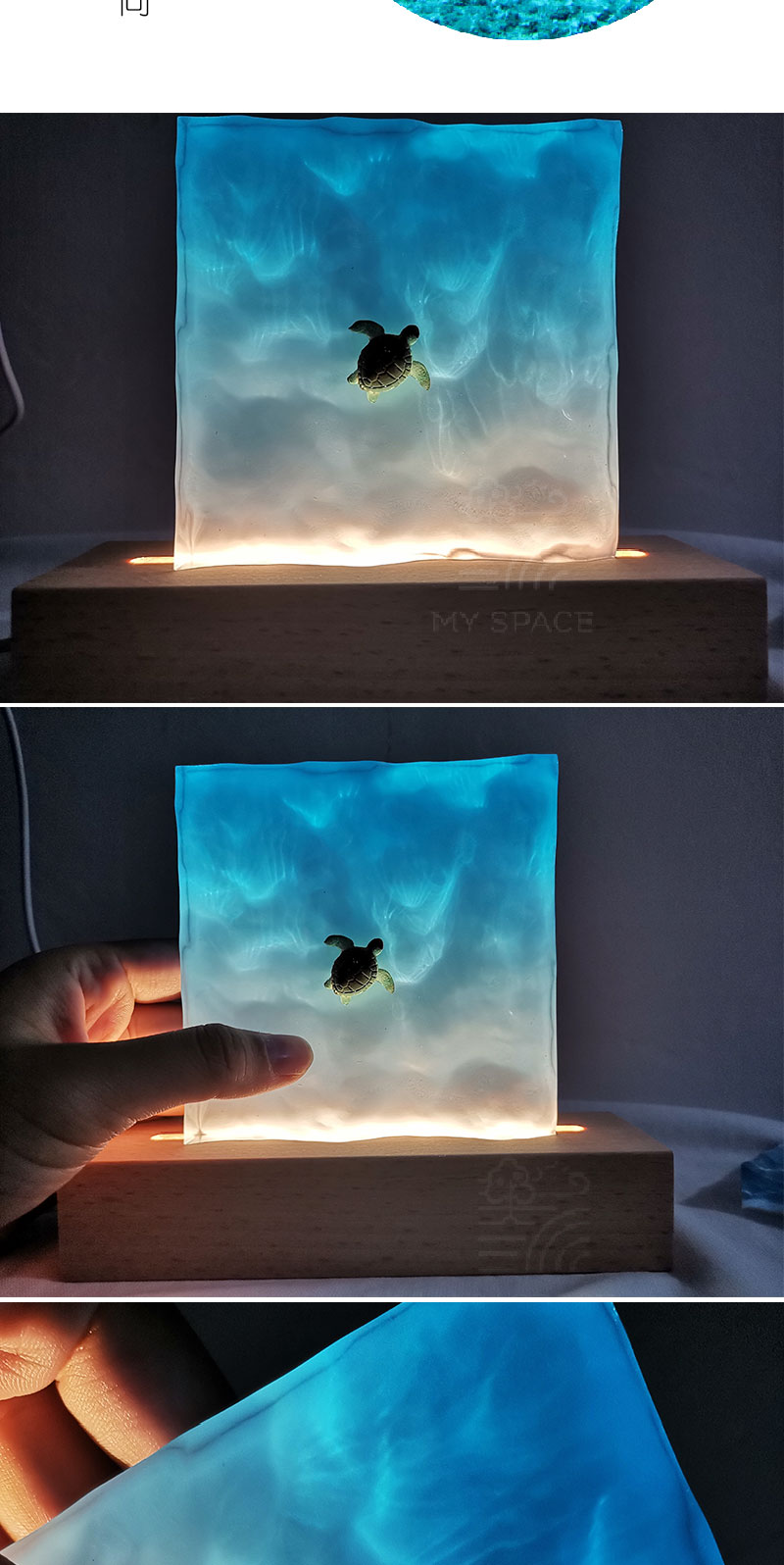 树脂工艺品抖音网红礼物创意滴胶成品鲸鱼新款与白鲸共舞情侣款特别款