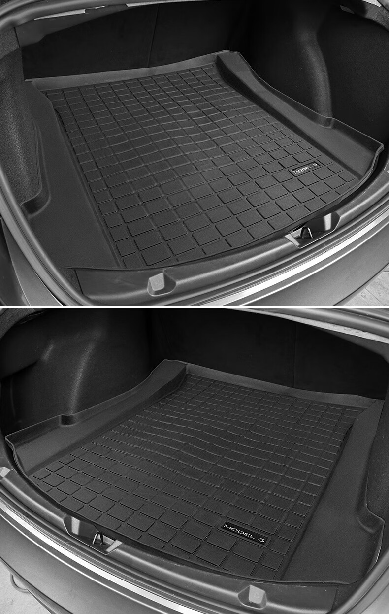 适用于tesla特斯拉model3后备箱垫改装tpe前后配件装饰防水无味model3