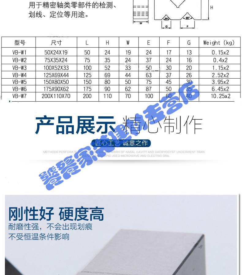 精密v型架等高塊劃線v型鐵v型塊三口v型鐵1256544平行墊鐵753524mm