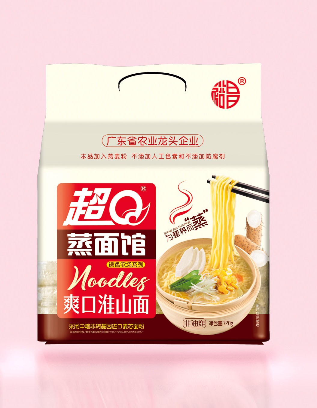 裕昌超q蒸面馆鲍鱼鸡汤面整袋12包大碗面麻辣烫火锅非油炸方便面面饼