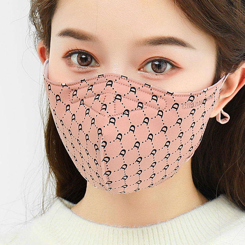 karond新品女士口罩秋冬款3立体口罩女秋冬季保暖防寒加大加厚透气