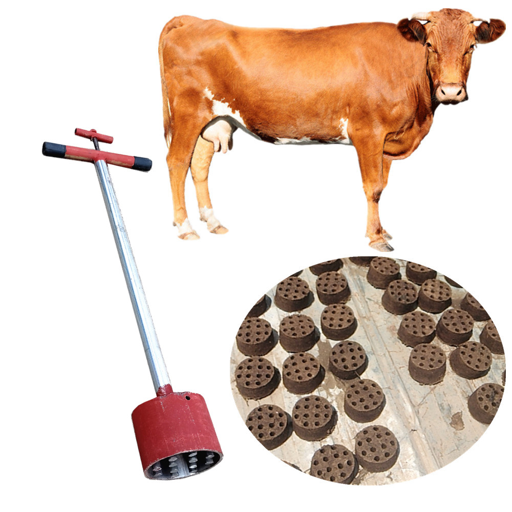 手动托牛粪块模具蜂窝煤球制作工具牛粪压块机养牛压牛粪拖块设备内径