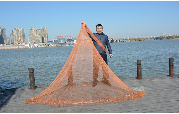 传统轮胎线手撒网手抛网老式撒网渔网捕鱼网抓鱼网旋网自动捕鱼网