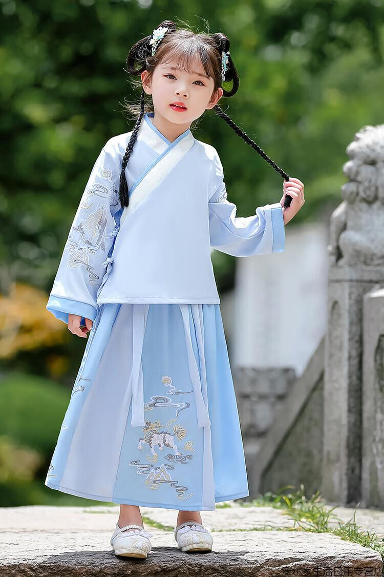 小孩服装民国风2-3-5-6-8岁男女童装宝宝中国风唐装汉服儿童古装演出