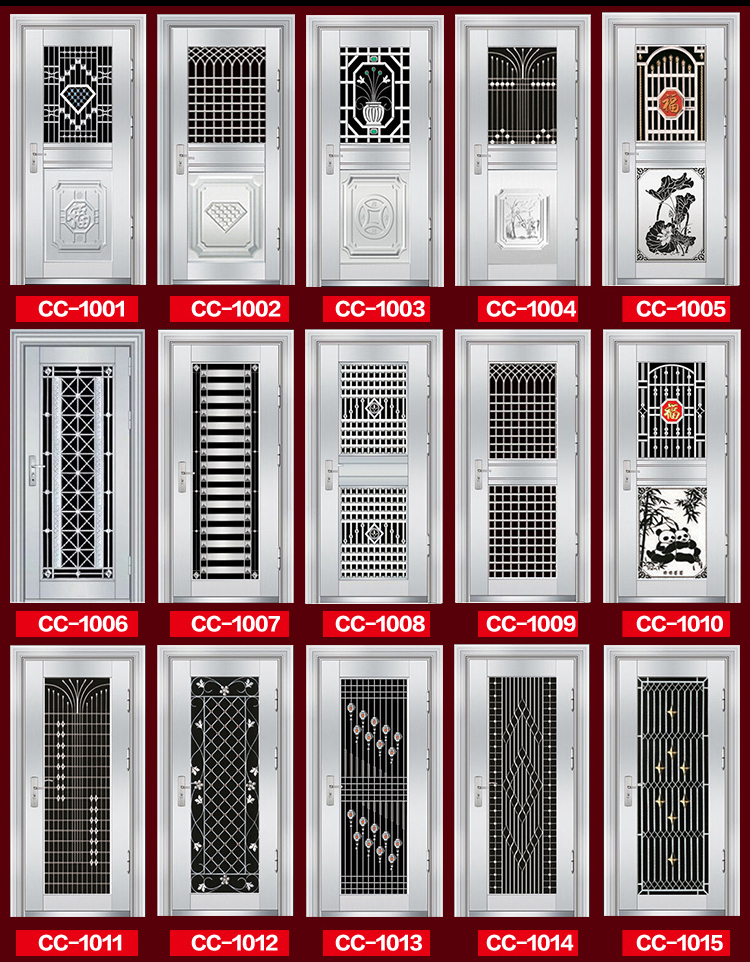 不鏽鋼門單門入戶盜門鄉村庭院別墅大門雙開門安全門1