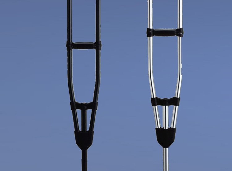 6015jd健康6015助行器 老人拐杖 日本松永腋下拐高承重腋拐