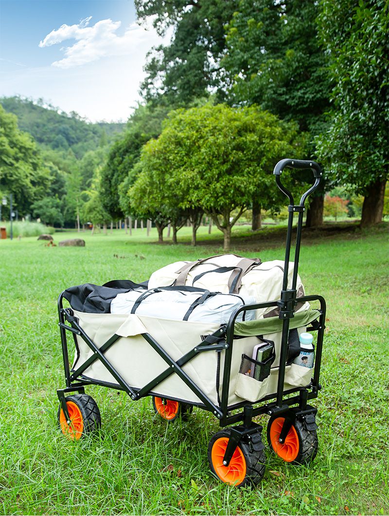 户外折叠车野营车野餐车营地车露营车户外户外露营推车可折叠营地车手