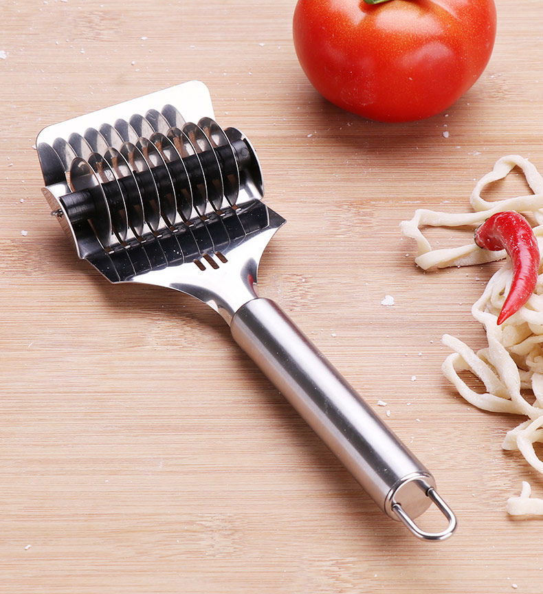 佑勒 家用不锈钢手动切面神器压面机切面机多轮滚刀厨房小型做面条