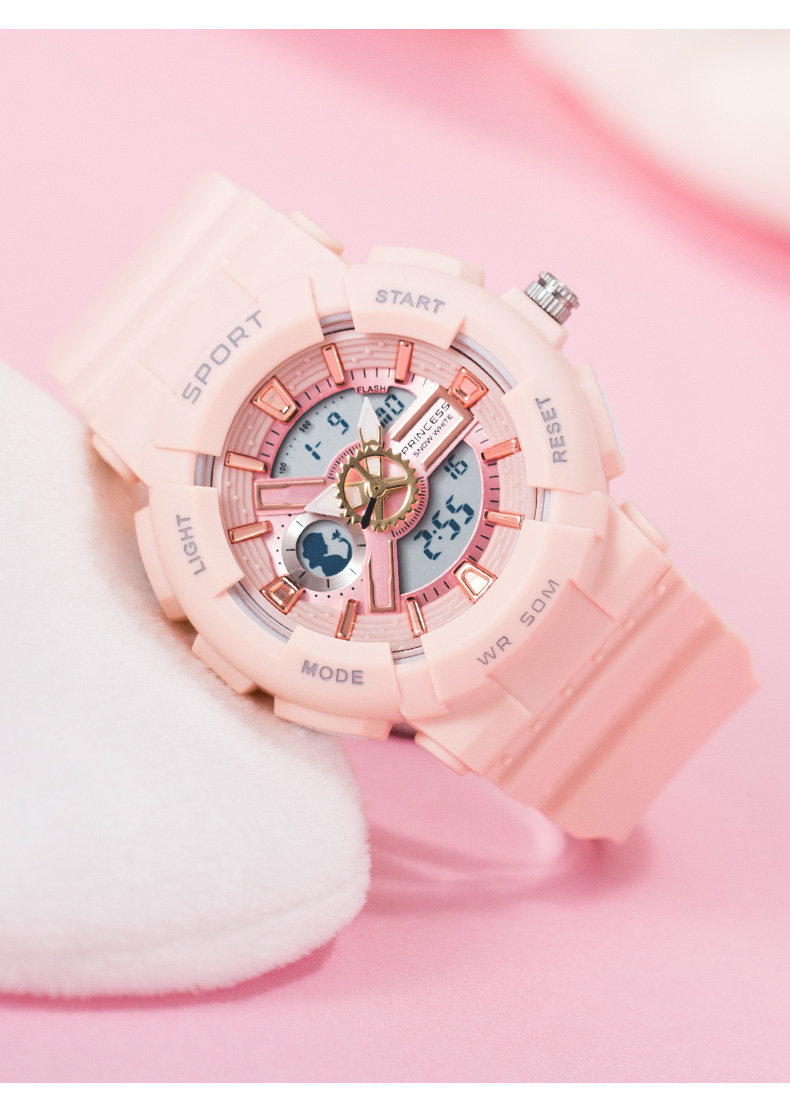 官方认证迪士尼儿童手表女学生防水防摔初中高中女孩女童小学生夜光